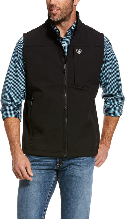 ARIAT BLK SOFTSHELL VEST