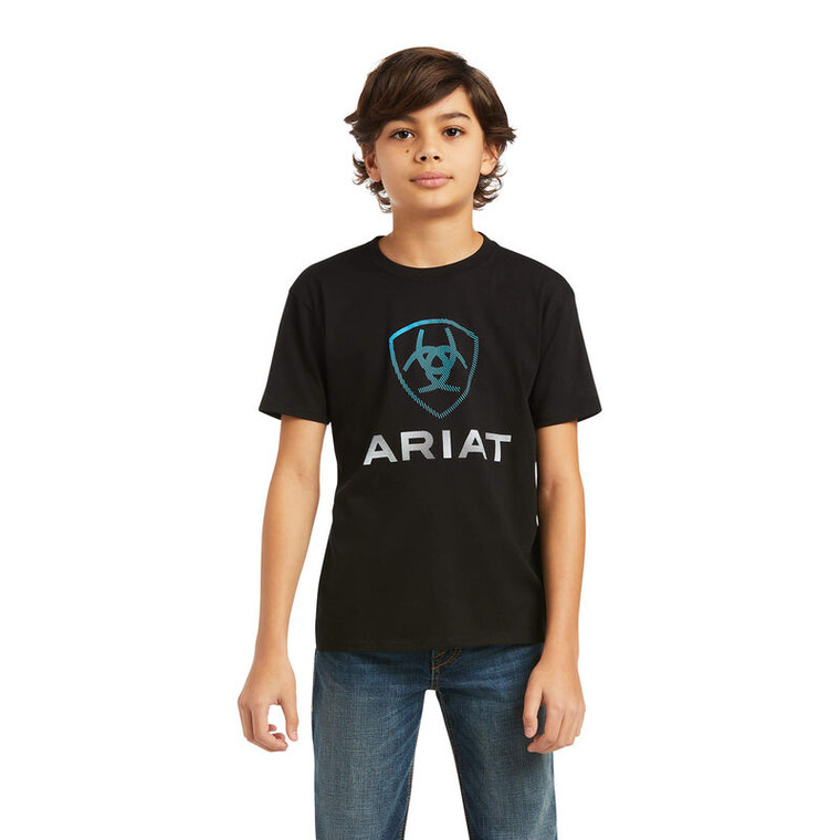 ARIAT TEAL BLENDS BOYS SHIRT 