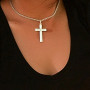 MONTANA SLVR ENGRAVED CROSS NECKLACE MONTANA SLVR ENGRAVED CROSS NECKLACE