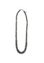 WEST & CO 36" FAUX NAVAJO PEARL  AND BLACK DISC NECKLACE