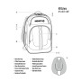 HOOEY MULTI-COLOR STRIPED BACKPACK
