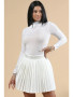 WHITE MESH RHINESTONE BODYSUIT