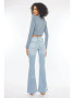 KANCAN WOMEN JEAN HIGH RISE FLARE LIGHT WASH