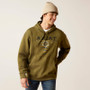 ARIAT MENS HOODIE SKULL GREEN