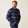 ARIAT MENS MARLEY STRETCH DARK BLUE SHIRT 