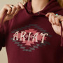ARIAT WOMENS HOODIE DIAMOND BURGUNDY