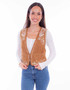 SCULLY EMBROIDERED LAMB VEST
