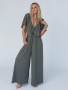 OPEN BACK RUFFLE JUMPSUIT