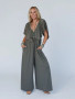 OPEN BACK RUFFLE JUMPSUIT
