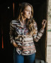 OUTBACK CAMILE BONE AZTEC SHIRT, FINAL SALE