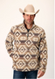 ROPER MEN'S FLEECE 1/4 ZIP AZTEC