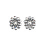 WC RHINESTONE CLUSTER EARRINGS
