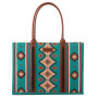 WRANGLER TURQUOISE LARGE TOTE
