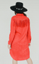 L&B RED SUEDE SHIRT DUSTER