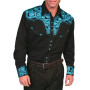 SCULLY FLORAL TOOLED SHIRT