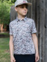 BURLEBO YOUTH PERFORMANCE POLO CLASSIC CAMO