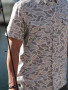 BURLEBO MENS FISHING SHIRT WHITE CAMO
