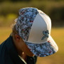 HOOEY COWBOY GOLF HAT WHITE/FLORAL PATTERN
