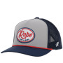 HOOEY YOUTH ROPE LIKE A GIRL HAT GREY/NAVY W/RED/WHITE & BLUE PATCH
