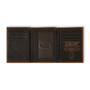 MENS ARIAT TRIFOLD CRAZY HORSE OVERLAY WALLET 