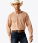 ARIAT MENS WRINKLE FREE BRYSEN CLASSIC FIT SHIRT ORANGE