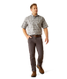 ARIAT MENS REBAR DURASTRETCH WORK SHORT SLEEVE SHIRT WILD DOVE