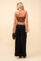BELL SLEEVE MESH TOP