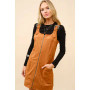 SUEDE WESTERN BUCKLE MINI DRESS 
