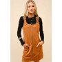 SUEDE WESTERN BUCKLE MINI DRESS 