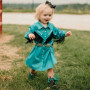 SHEA BABY TEAL FRINGE DRESS
