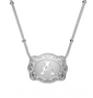 SW INITIAL BUCKLE SILVER NECKLACE