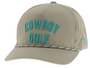 HOOEY COWBOY GOLF TAN/TEAL CAP