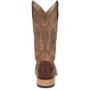 JUSTIN THREE BARS SMOOTH OSTRICH WESTERN BOOT