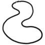 MONTANA SILVERSMITHS MIDNIGHT ONYX WHEAT CHAIN  MONTANA SILVERSMITHS MIDNIGHT ONYX WHEAT CHAIN