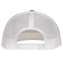 LAZY J GREY AND WHITE ARROWHEAD MID PROFILE TRUCKER HAT 