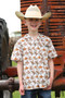 CINCH BOYS YOUTH DINOSAUR SAMP SS TOP