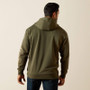 ARIAT MENS REBAR OLIVE GRAPHIC HOODIE