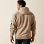 ARIAT MENS REBAR OATMEAL GRAPHIC HOODIE