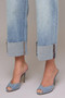 HIGH RISE VINTAGE WASH STRAIGHT DENIM