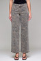 TIGER PRINT DENIM WIDE LEG PANT