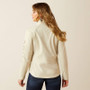 ARIAT WOMENS SOFTSHELL JACKET- OYSTER GREY/DUNE