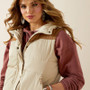 ARIAT WOMENS FRONTIRT PUFFER VEST- OYSTER GREY