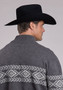 STETSON MENS GREY SWEATER