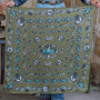 FRINGE TURQS & CONCHOS 35X35 SAGE