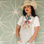 FRINGE HOWDY AMERICA BANDANA