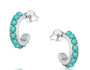 MONTANA STUDDED TURQ HOOPS