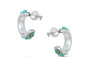 MONTANA STUDDED TURQ HOOPS
