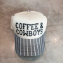 COFFEE & COWBOYS STRIPED HAT