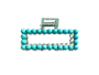 FAUX TURQUOISE NAVAJO HAIR CLAW - SMALL