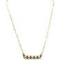 WESTERN BUBBLE BAR GOLD NECKLACE